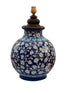 Blue pottery Matka Table Lamp (Without Shade)